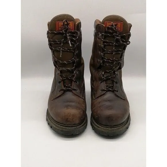 Irish Setter Boots Mens Brown 8EE Work Shoe Vibram‎ Thinsulate Safety Toe 896