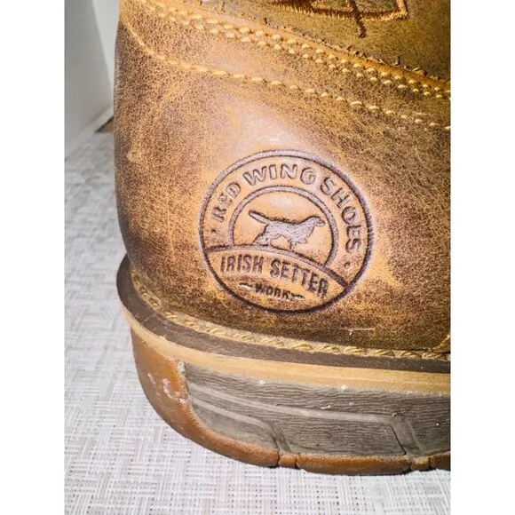 Irish Setter by Red Wing 14 Marshall Pull-On Square Toe Work Boots Waterproof
