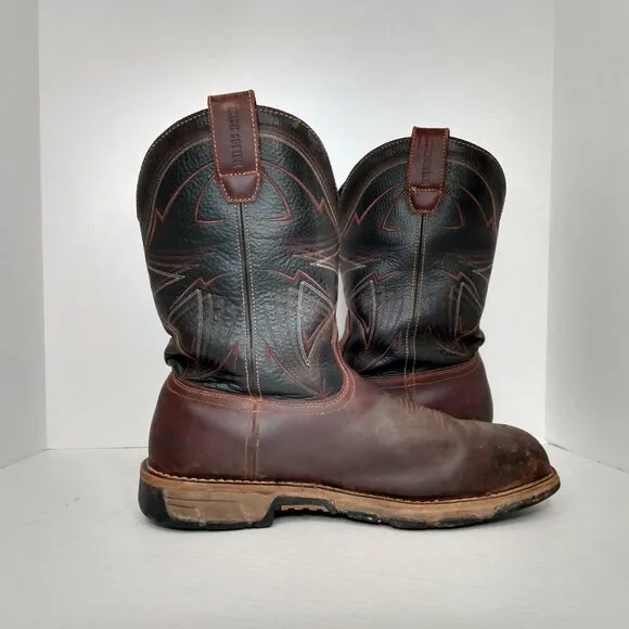Irish Setter Mens Boots Sz 13 D Marshall Safety Steel Toe Leather Pull On 83938