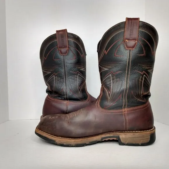 Irish Setter Mens Boots Sz 13 D Marshall Safety Steel Toe Leather Pull On 83938