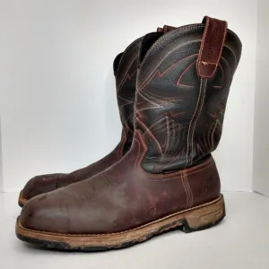 Irish Setter Mens Boots Sz 13 D Marshall Safety Steel Toe Leather Pull On 83938