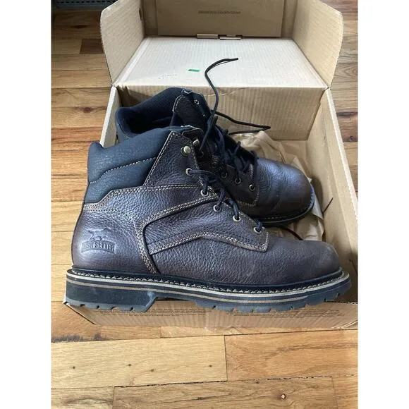 Irish Setter Mens Edgerton 6&quot; Work Boot Leather Boot Vibram Sole Size 10.5 EE E2