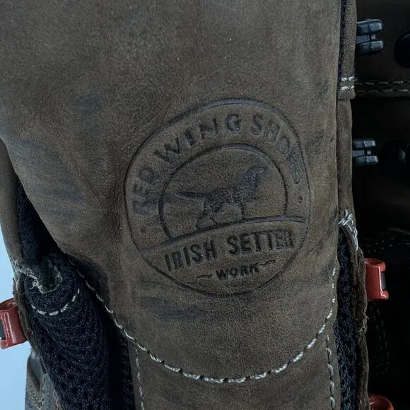Irish Setter Red Wing Men's Crosby Waterproof Work Boot Sz 12 E2 Leather 83628