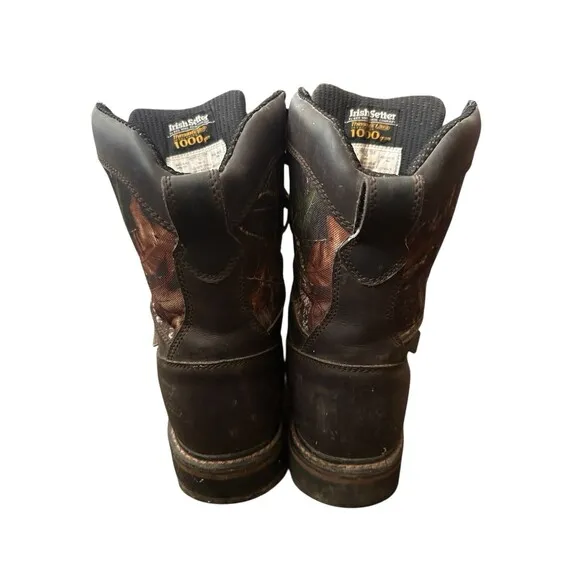Irish Setter Steel Toe Hunting Boots Men’s 8.5 Thinsulate Ultra 1000 Waterproof