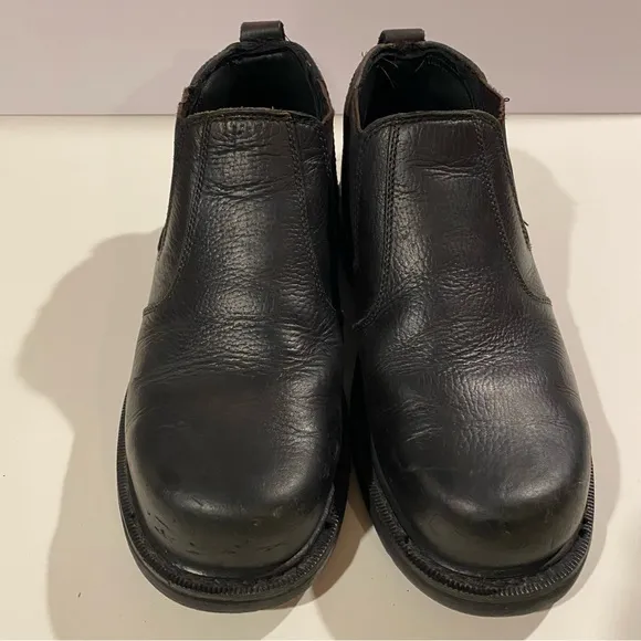Irish Setters Shoes Men’s 11 Black Leather Steel Toe Ankle High Work Slip On