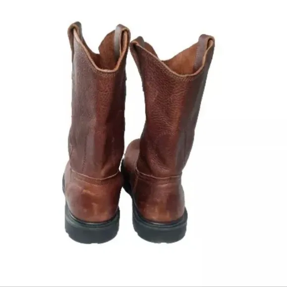 Iron Age Boots Men's Hauler Brown  11&quot; Wellington Work Boot~IA0194~Size 10 M
