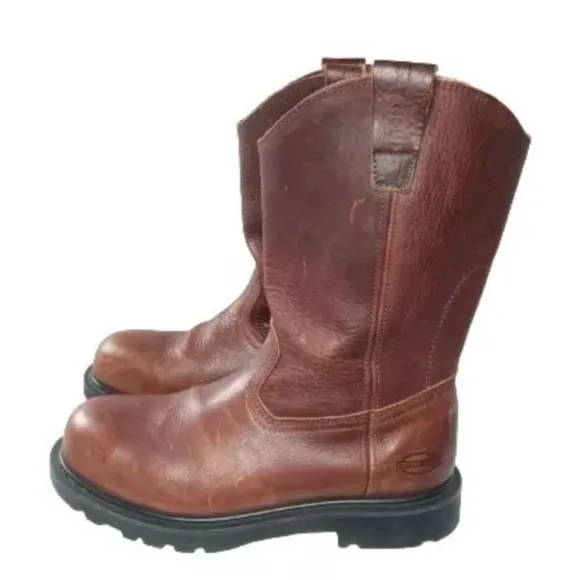 Iron Age Boots Men's Hauler Brown  11&quot; Wellington Work Boot~IA0194~Size 10 M