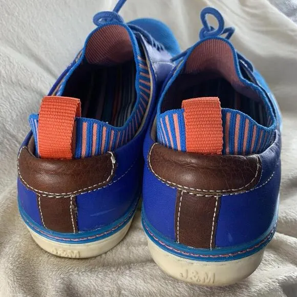 J M Mens Size 10.5M Athletic Shoes 59-3129 Sneakers Blue Johnston &amp; Murphy