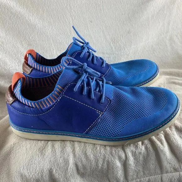 J M Mens Size 10.5M Athletic Shoes 59-3129 Sneakers Blue Johnston &amp; Murphy