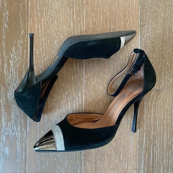Jeffrey Campbell Suede Ankle Strap Pumps  | 9.5M