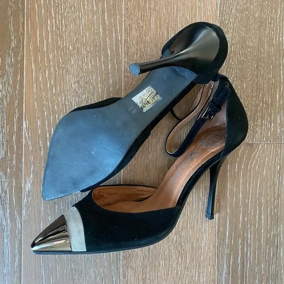 Jeffrey Campbell Suede Ankle Strap Pumps  | 9.5M