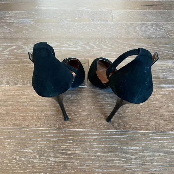 Jeffrey Campbell Suede Ankle Strap Pumps  | 9.5M