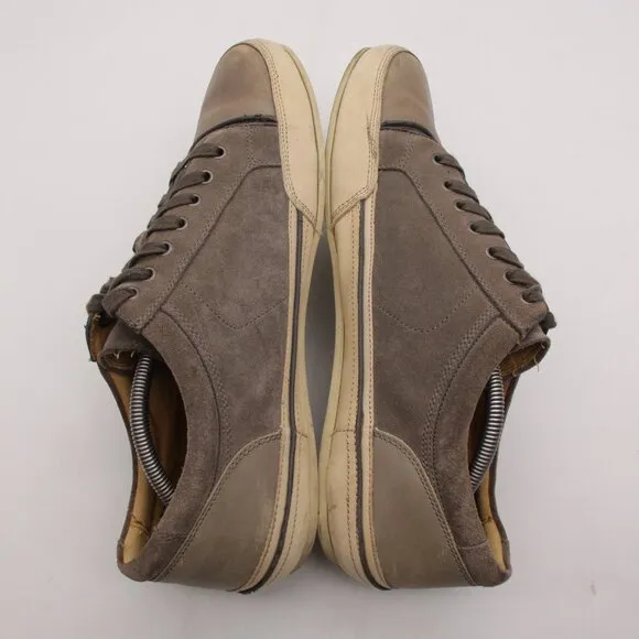 John Varvatos USA Men's Size 12 M  Star Low Top Leather Cap Toe Shoes Sneakers