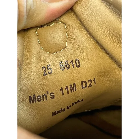 Johnston &amp; Murphy Banks Lace-To-Toe 25-6610 Men's 11M Brown Leather Sneaker Shoe