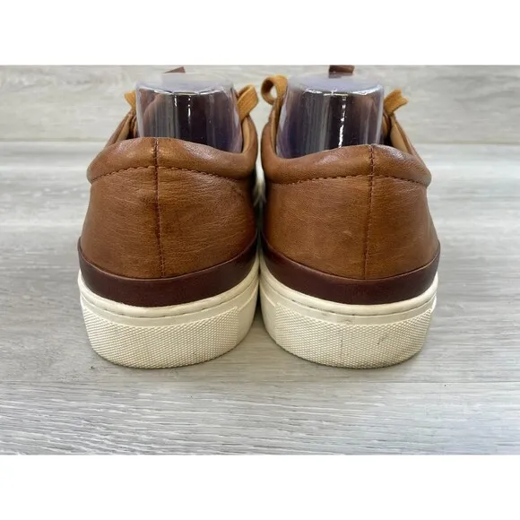 Johnston &amp; Murphy Banks Lace-To-Toe 25-6610 Men's 11M Brown Leather Sneaker Shoe