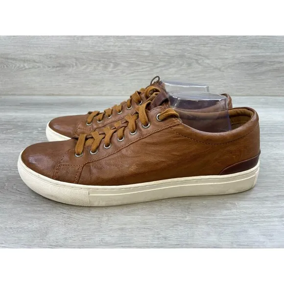 Johnston &amp; Murphy Banks Lace-To-Toe 25-6610 Men's 11M Brown Leather Sneaker Shoe