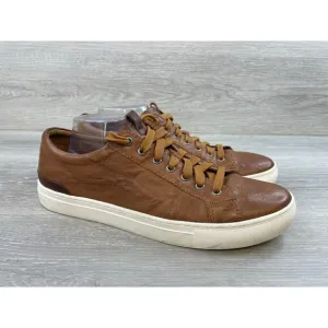 Johnston &amp; Murphy Banks Lace-To-Toe 25-6610 Men's 11M Brown Leather Sneaker Shoe