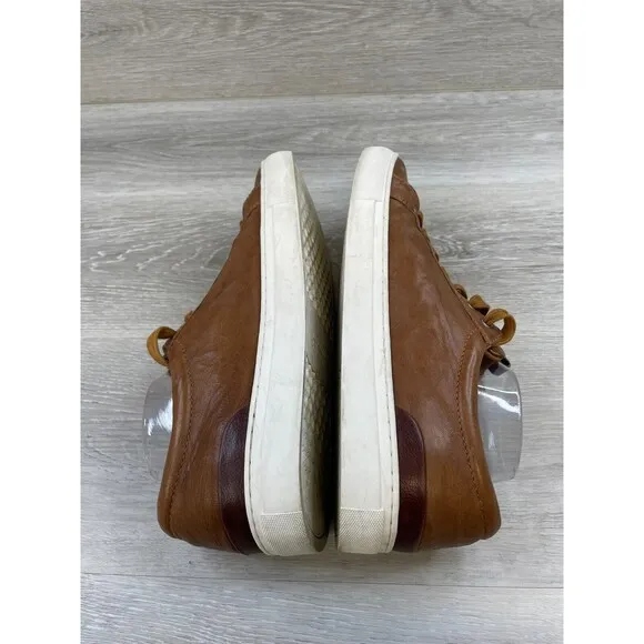 Johnston &amp; Murphy Banks Lace-To-Toe 25-6610 Men's 11M Brown Leather Sneaker Shoe