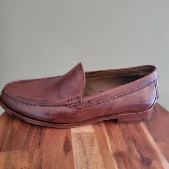 Johnston &amp; Murphy Collection- Mens Leather Hawkins Venetian Shoes SZ 9.5 M