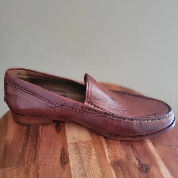 Johnston &amp; Murphy Collection- Mens Leather Hawkins Venetian Shoes SZ 9.5 M