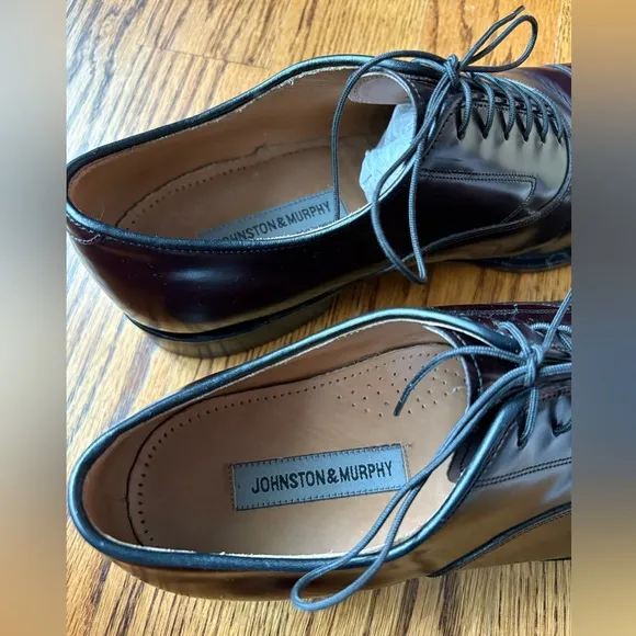Johnston &amp; Murphy melton toe cap dress shoes, Men’s 10.5