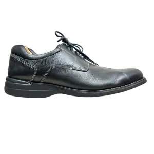 Johnston &amp; Murphy Mens Oxford Dress Shoes Black Sheepskin Leather Lace Up Sz 13M