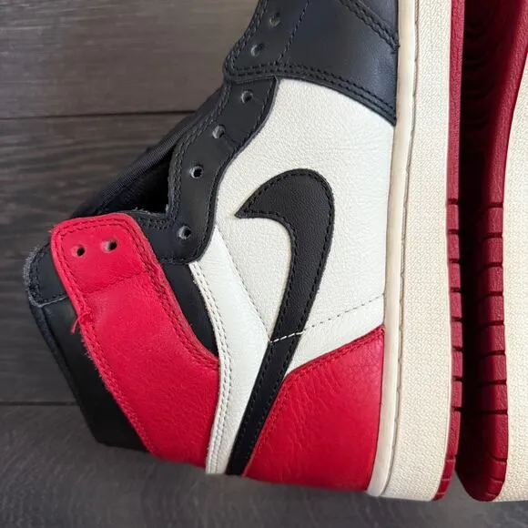 Jordan 1 Retro High Bred Toe 555088-610 Men's 10