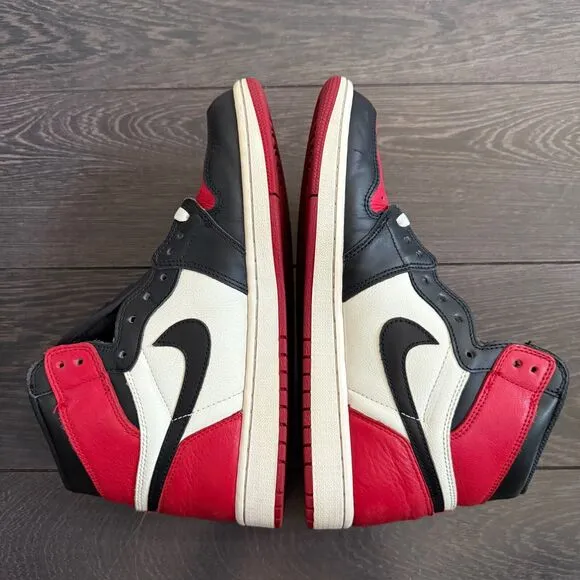 Jordan 1 Retro High Bred Toe 555088-610 Men's 10