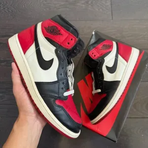 Jordan 1 Retro High Bred Toe 555088-610 Men's 10