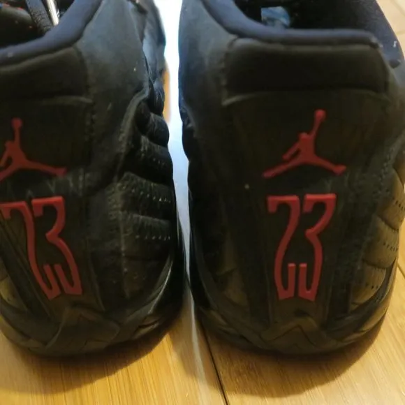 Jordan 14 Retro Last Shot 2018 Men's 10 487471-003 Black Red Basketball Beaters