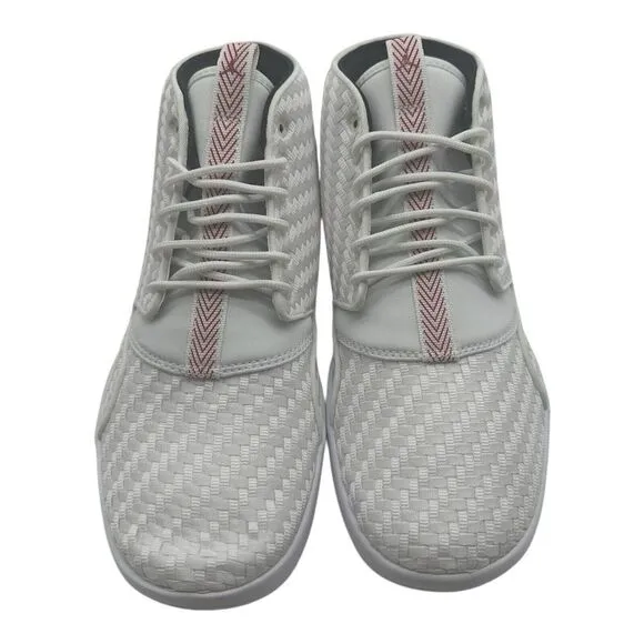 Jordan Eclipse Chukka Shoes Men's Sz 11 White Gym Red Black Sneakers 881453-101