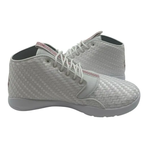 Jordan Eclipse Chukka Shoes Men's Sz 11 White Gym Red Black Sneakers 881453-101