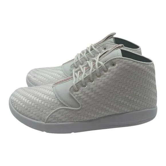 Jordan Eclipse Chukka Shoes Men's Sz 11 White Gym Red Black Sneakers 881453-101