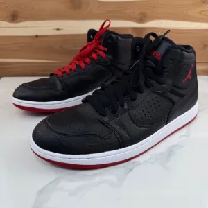 Jordan Nike Access Basketball Shoes Black/Gym Red/White Size 11.5