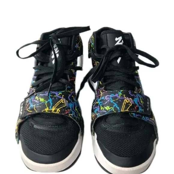 Jordan Zion 2. Noah shoes Men's Size 9.5 Sneakers White Black Multicolor
