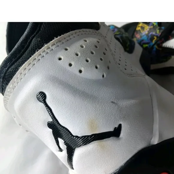 Jordan Zion 2. Noah shoes Men's Size 9.5 Sneakers White Black Multicolor