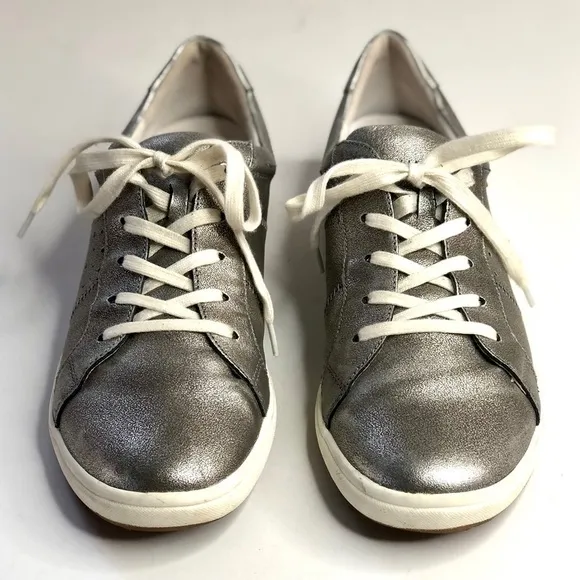 Josef Seibel metallic silver sneakers orthopedic liners comfort shoes size 41