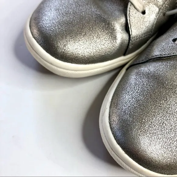 Josef Seibel metallic silver sneakers orthopedic liners comfort shoes size 41