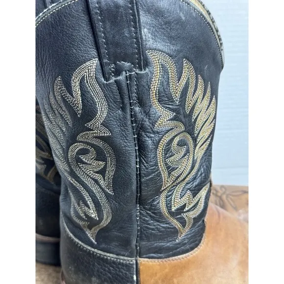 Justin Paluxy Men's 11&quot; Leather Soft Non Safety Toe Western Boots Size 12 B