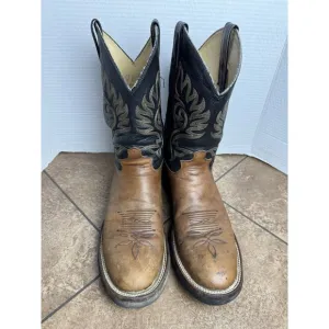 Justin Paluxy Men's 11&quot; Leather Soft Non Safety Toe Western Boots Size 12 B