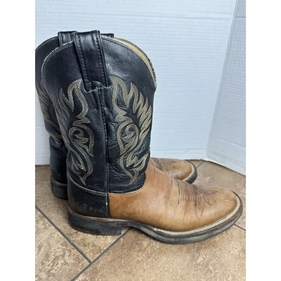 Justin Paluxy Men's 11&quot; Leather Soft Non Safety Toe Western Boots Size 12 B