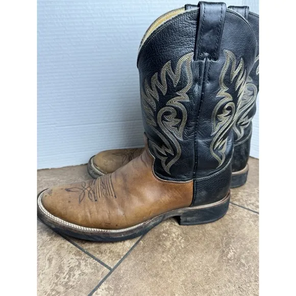 Justin Paluxy Men's 11&quot; Leather Soft Non Safety Toe Western Boots Size 12 B