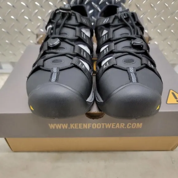 KEEN ATLANTA II COOLER Steel Toe‎ Work Shoes Sandals Black Men's 12 EE Wide