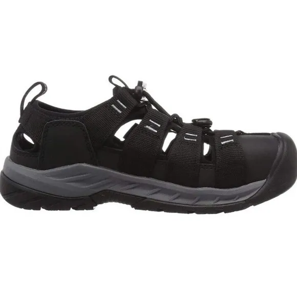 KEEN ATLANTA II COOLER Steel Toe‎ Work Shoes Sandals Black Men's 12 EE Wide
