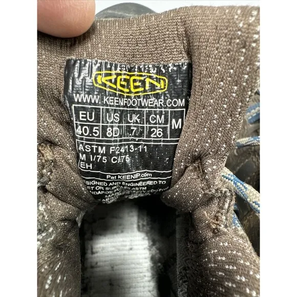 Keen Boots Mens 8D Detroit XT‎ Mid Waterproof Steel Toe Safety American Workwear