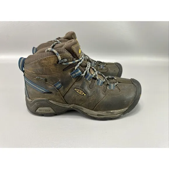 Keen Boots Mens 8D Detroit XT‎ Mid Waterproof Steel Toe Safety American Workwear