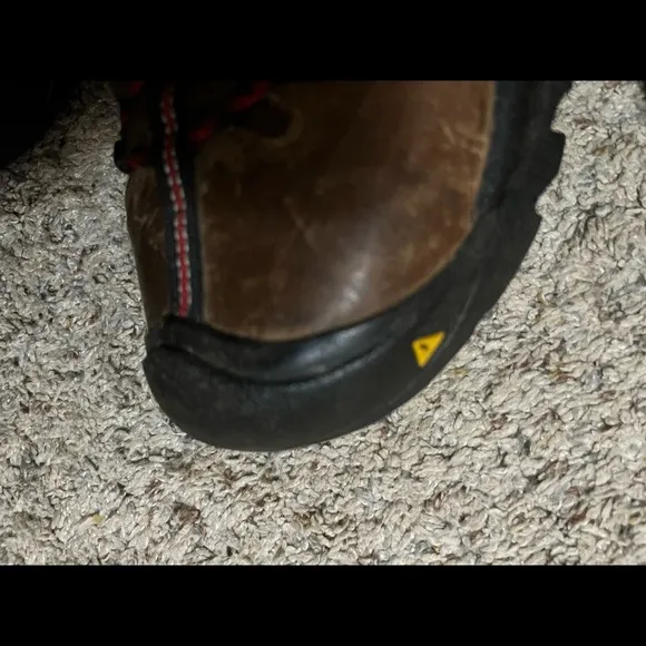 Keen Brown Leather Safety Toe Boots Size 12EE