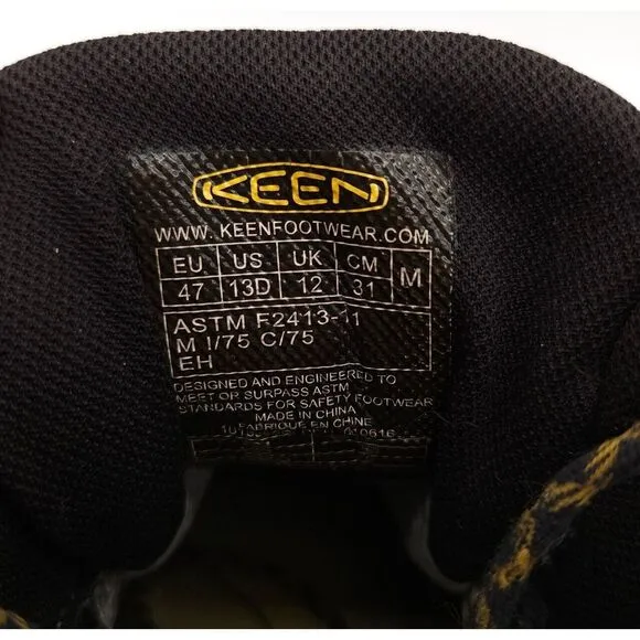 Keen Dry (Mens 13 D) Tacoma Waterproof Work Boots Composite Safety Toe Lace Up‎