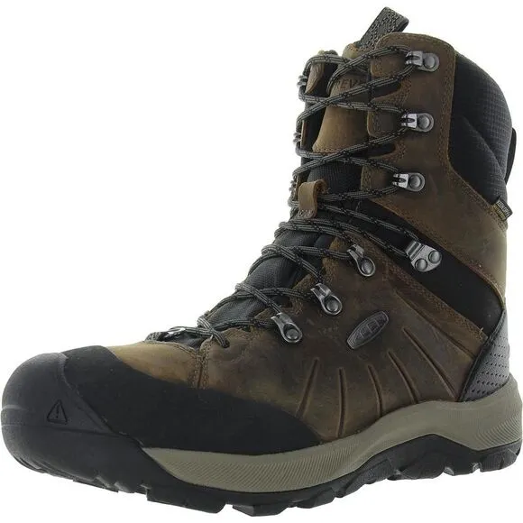 Keen Mens Revel IV Hight Polar Brown Fleece Lined Work &amp; Safety Boots NWOB