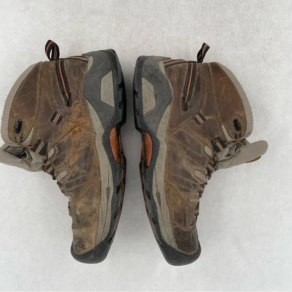 KEEN Mens Utility Detroit XT Mid top Waterproof Work boot Black/olive/brown 10.5